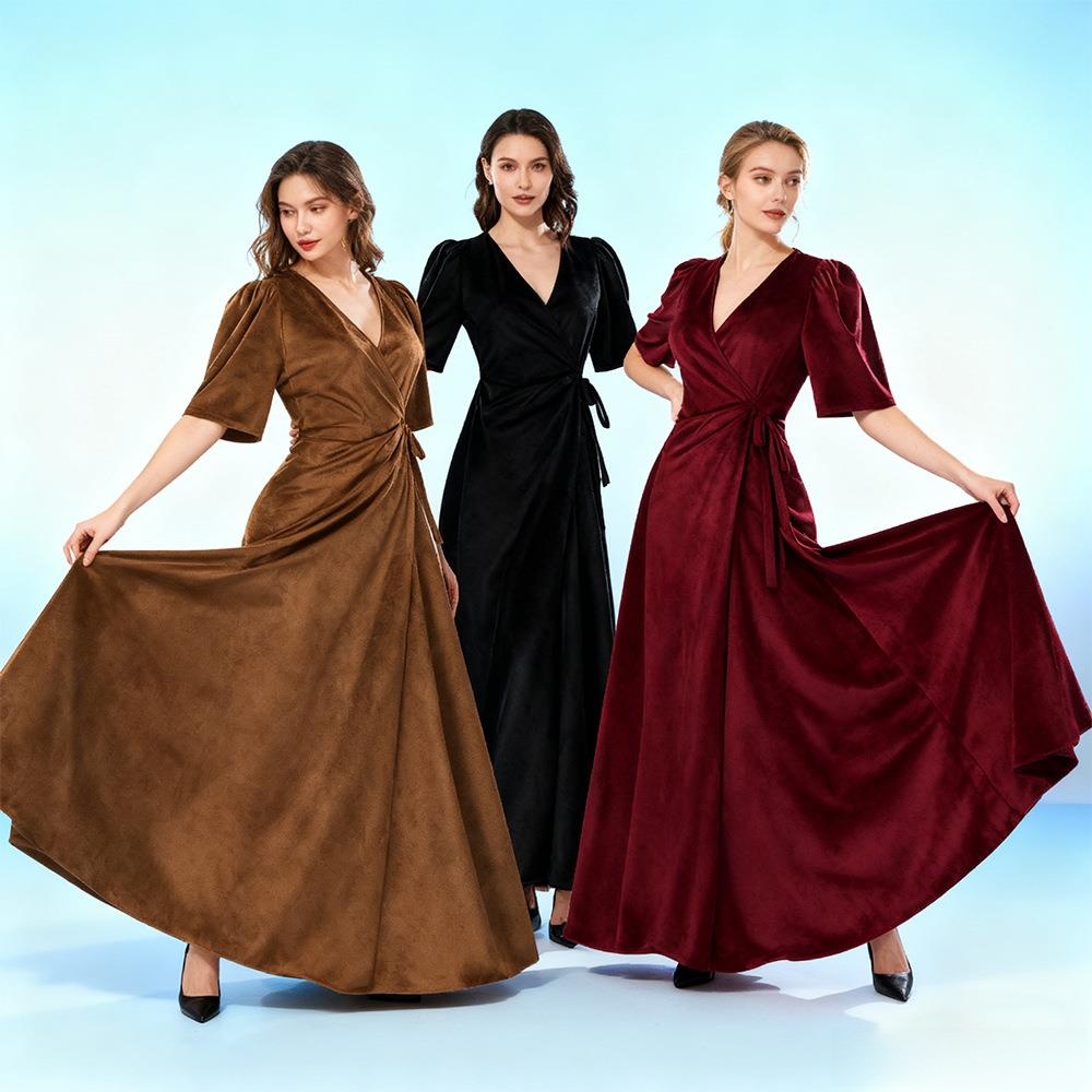 Ladies Long V-Neck Wrap Slim P - Linen Dress Wrap 리뷰 및 가격