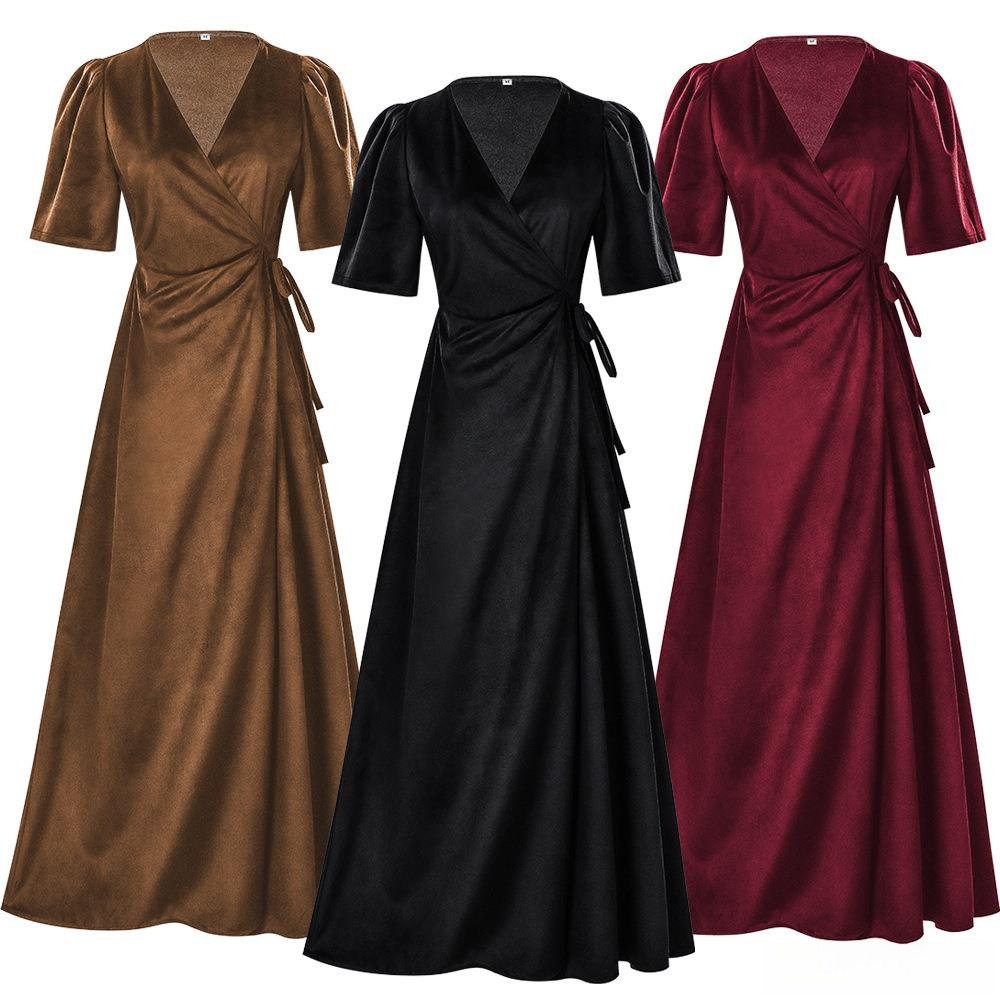 Ladies Long V-Neck Wrap Slim P - Linen Dress Wrap 리뷰 및 가격