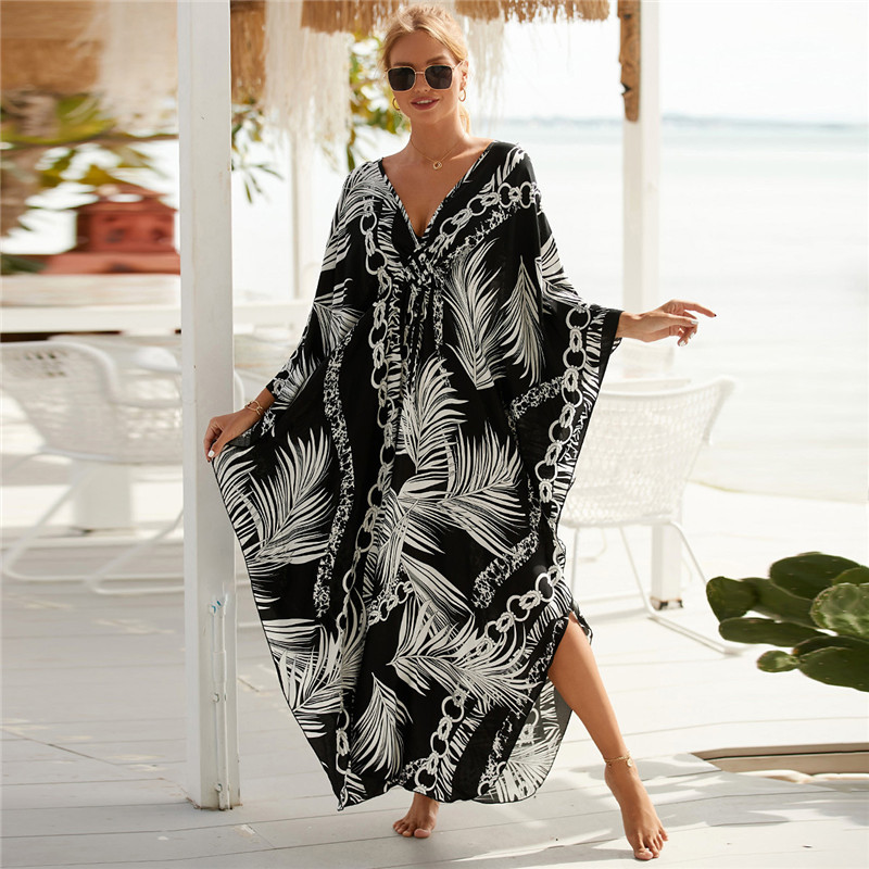 Women's Plus Size Animal Print - Cover Up Kaftan 리뷰 및 가격