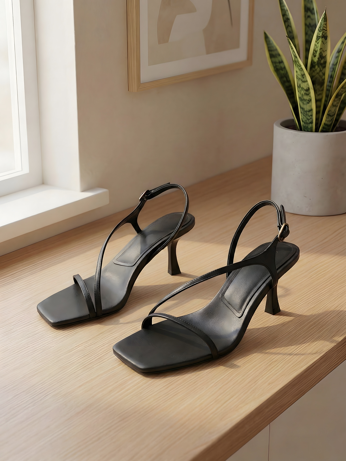 Elegant Genuine Leather Strapp - Sandal Strappy Heeled 리뷰 및 가격