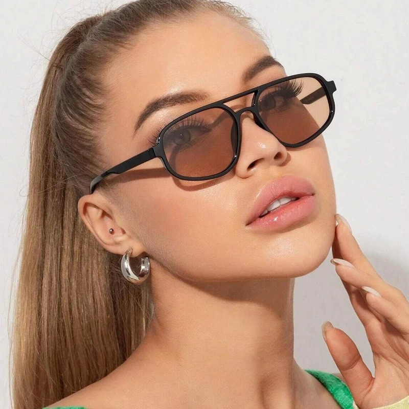New Retro Double Bridge Sungla - Sunglasses Cat Eye 리뷰 및 가격