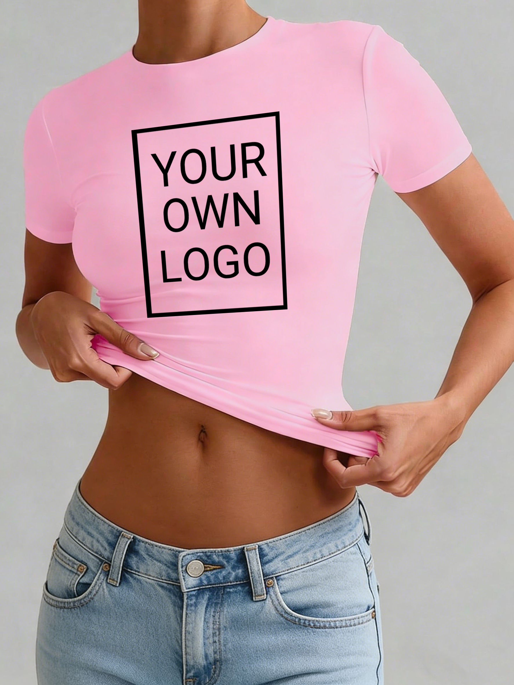 Customized Logo Pattern Womens - Crop Top Crochet 리뷰 및 가격