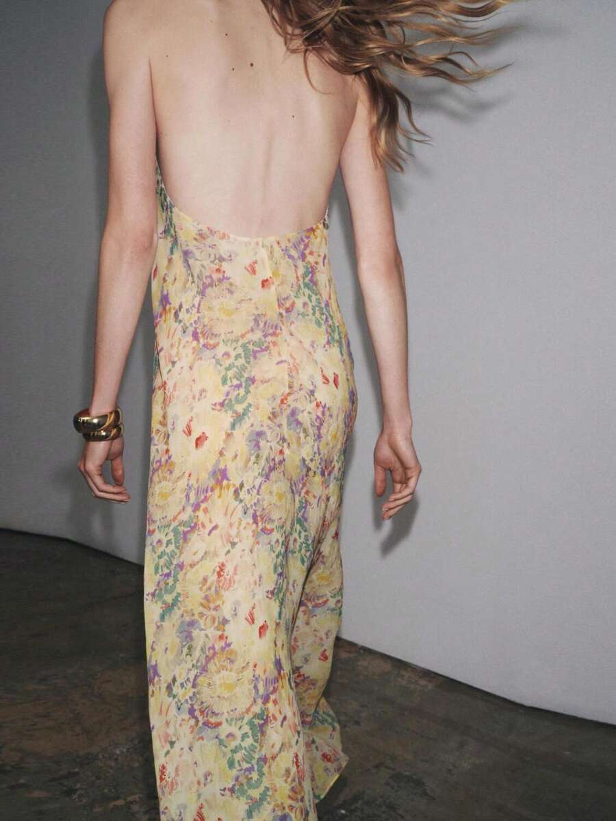 Womens Floral Maxi Halter Back - Maxi Dress Halter 리뷰 및 가격