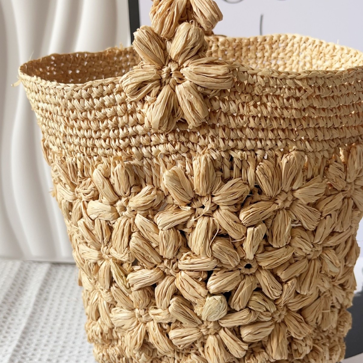 Women Summer Raffia Woven Buck - Crochet Bag Raffia 리뷰 및 가격