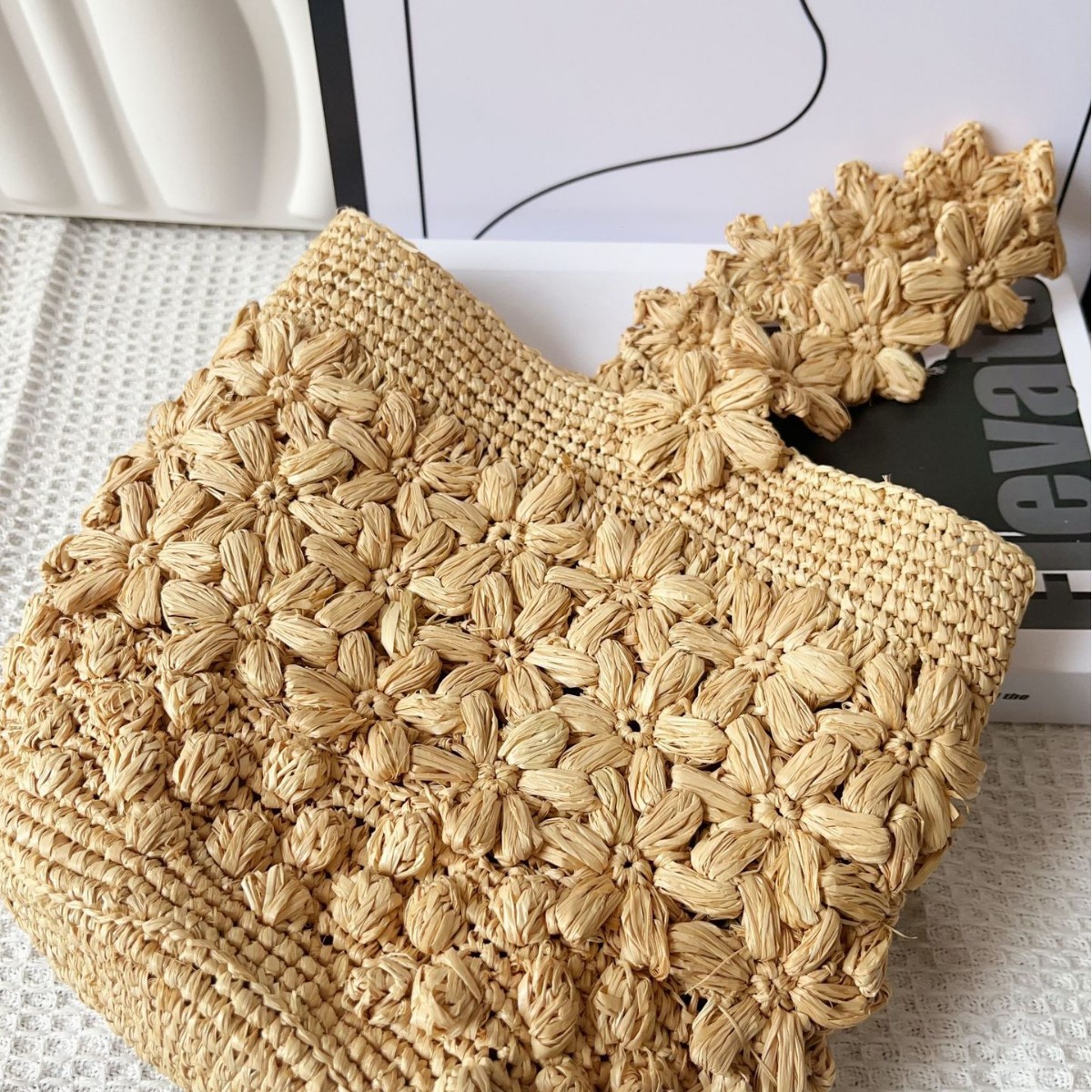 Women Summer Raffia Woven Buck - Crochet Bag Raffia 리뷰 및 가격