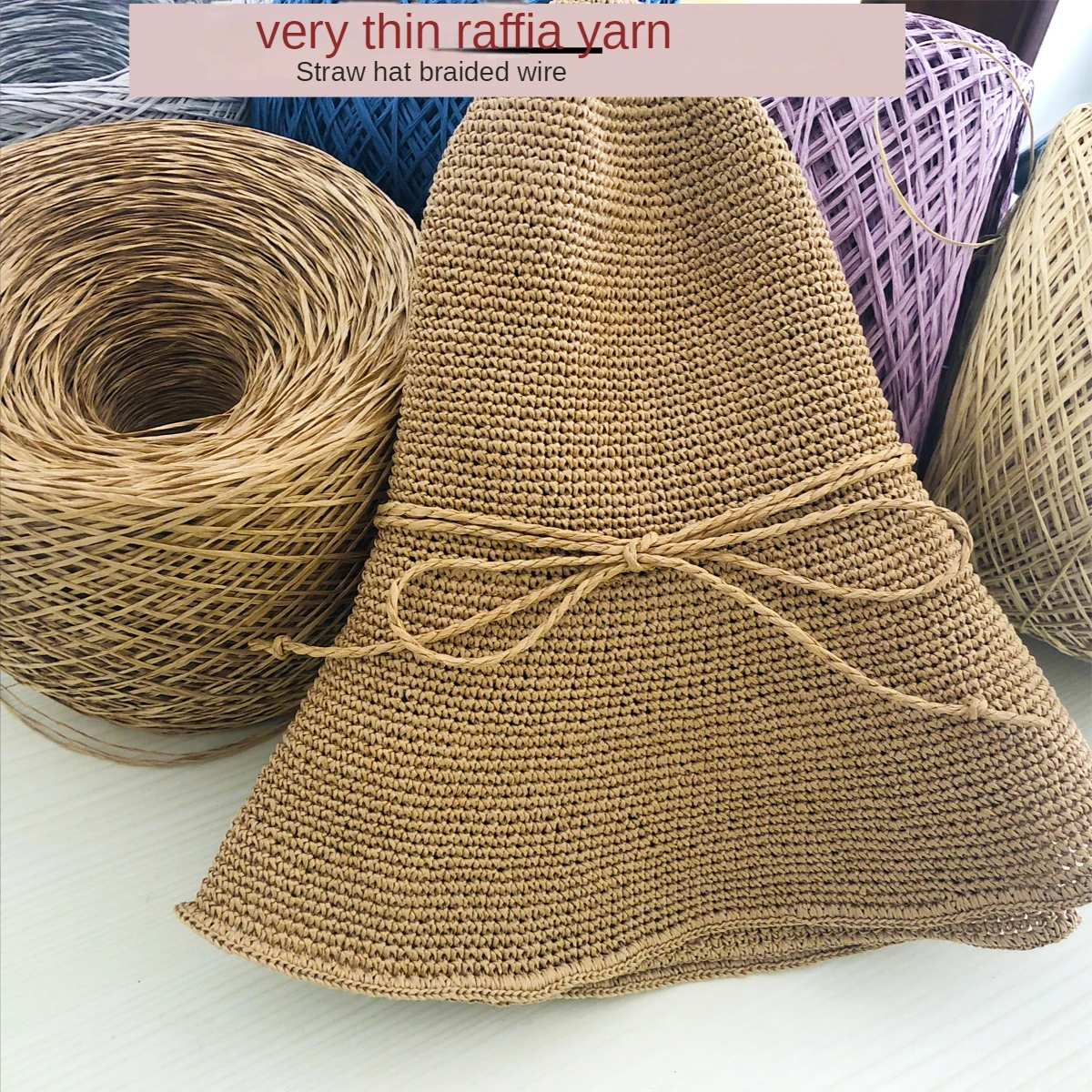250g Thin Raffia Yarn Paper Gr - Crochet Bag Raffia 리뷰 및 가격