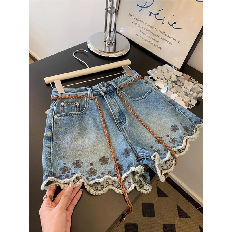 Breathable Vintage Denim Short - Shorts Denim Frayed 리뷰 및 가격