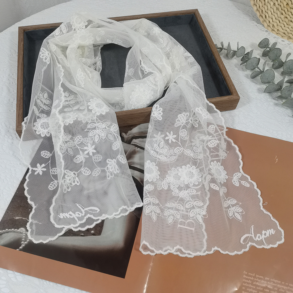 Lace Sunflower Silk Scarf Fair - Headband Summer Knit 리뷰 및 가격