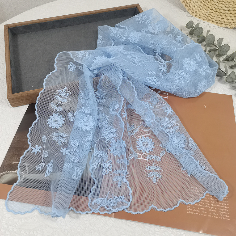 Lace Sunflower Silk Scarf Fair - Headband Summer Knit 리뷰 및 가격