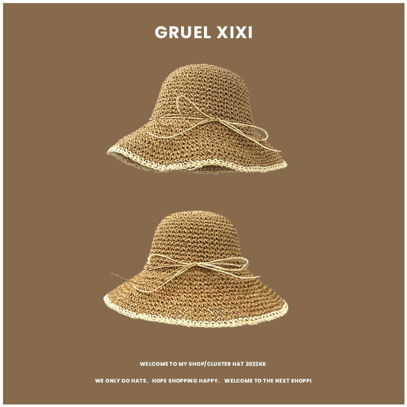 1pc Women's Summer Beach Straw - Hat Floppy Wide 리뷰 및 가격