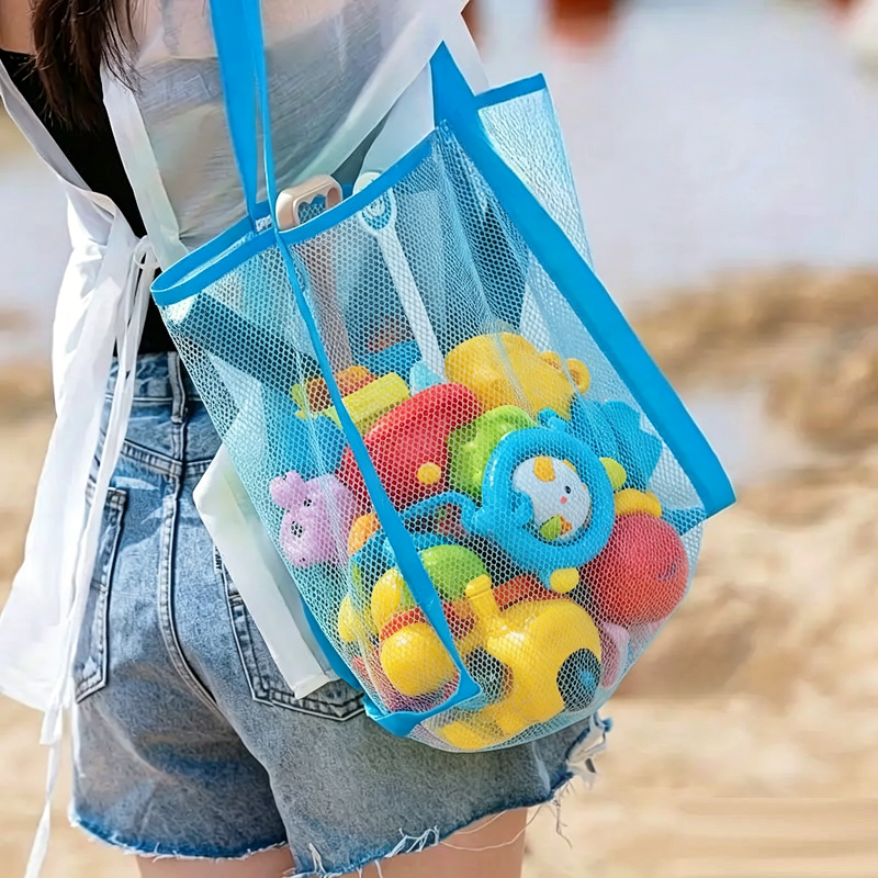 Multicolor Swimming Large Mesh - Tote Bag Beach 리뷰 및 가격