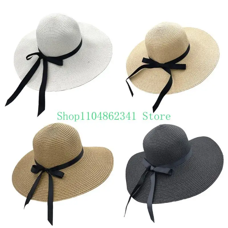 652F Elegant Floppy Straw Hat  - Hat Floppy Wide 리뷰 및 가격
