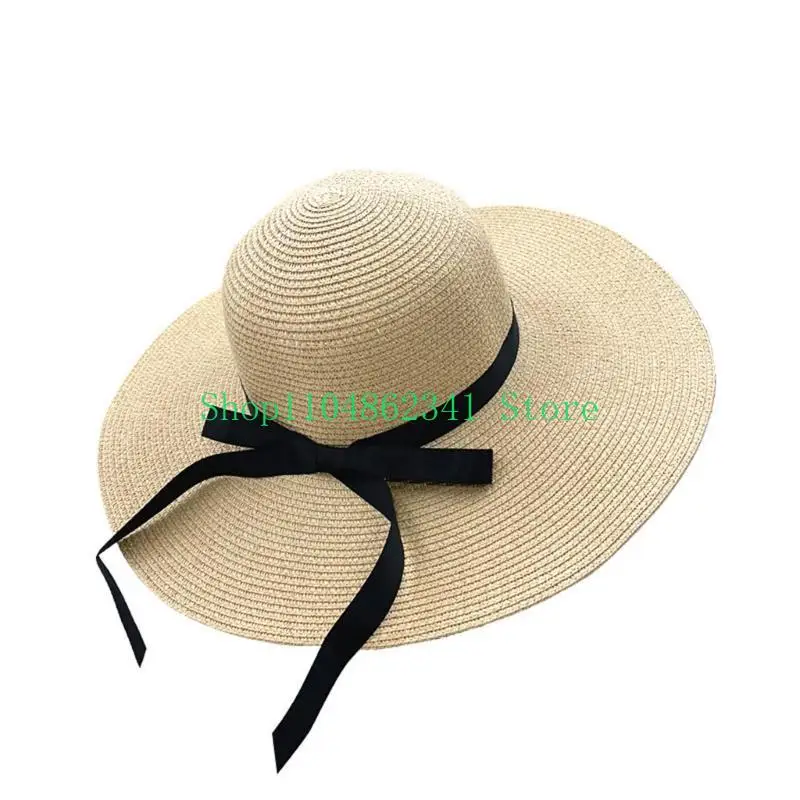 652F Elegant Floppy Straw Hat  - Hat Floppy Wide 리뷰 및 가격