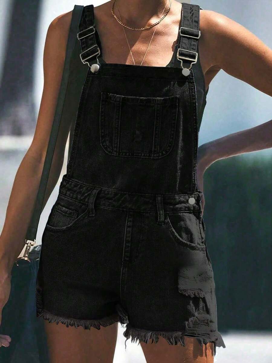 Womens White Distressed Denim  - Shorts Denim Frayed 리뷰 및 가격
